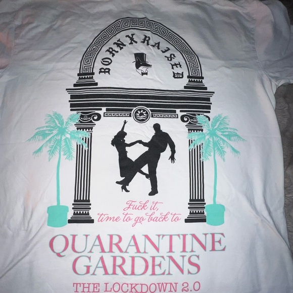 SUPER RARE BORN X RAISED White Tee with Black Graphic - Picture 4 of 11